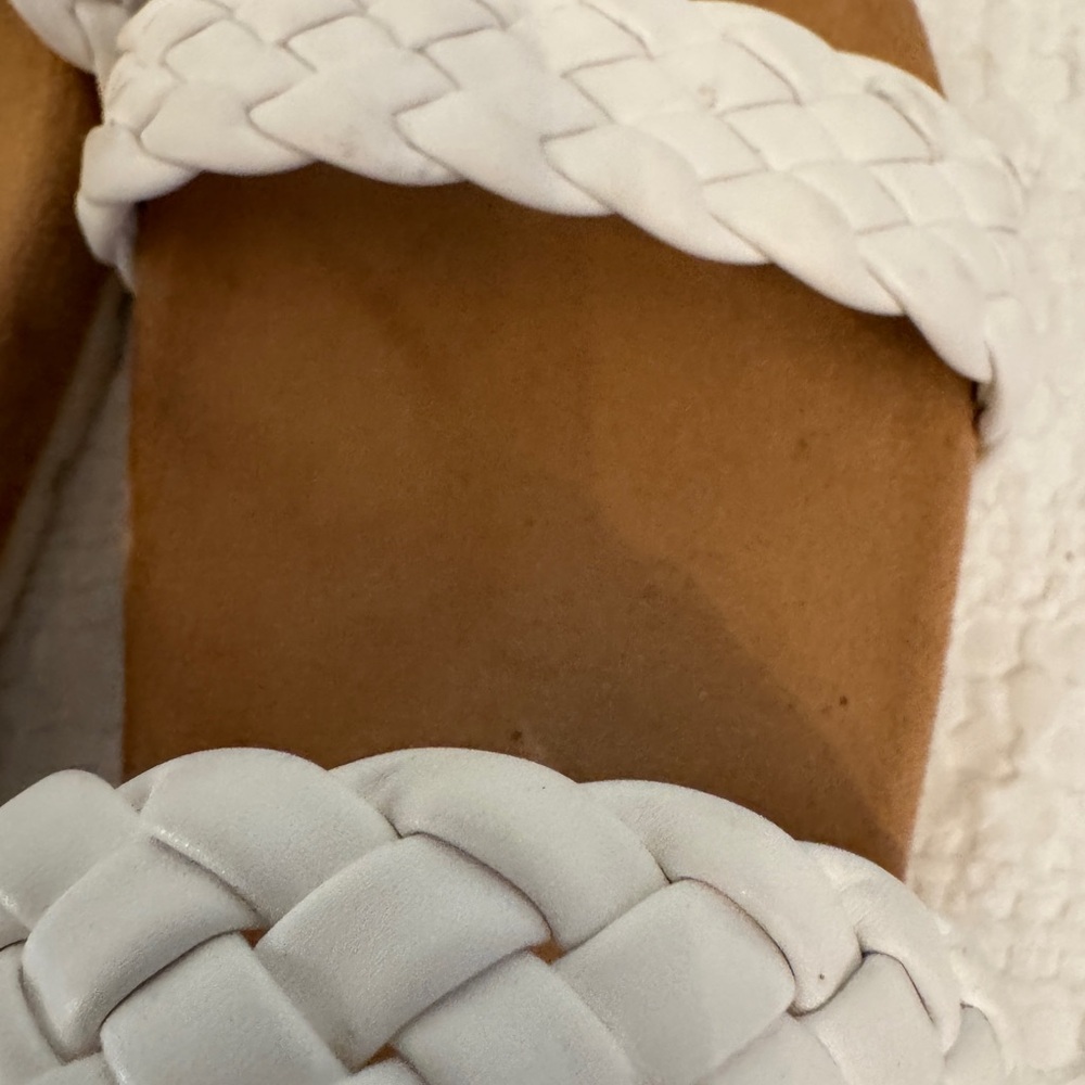 Cliffs by WHITE MOUNTAIN White Braided Double-Strap Slide Sandals - Picture 9 of 14